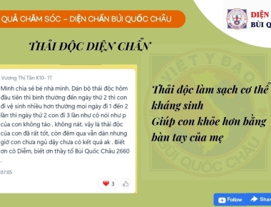 THẢI ĐỘC DIỆN CHẨN